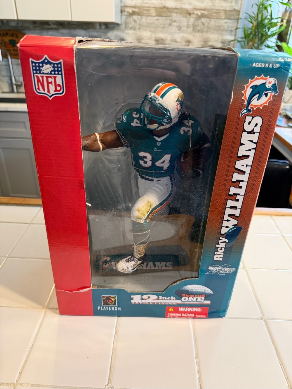 Miami Dolphins Ricky Williams Teal Player Figurine